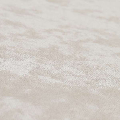 Ammara Soft Crushed Chenille Upholstery Fabric Ivory Cream Colour