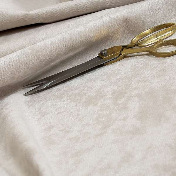 Ammara Soft Crushed Chenille Upholstery Fabric Ivory Cream Colour - Made To Measure Curtains