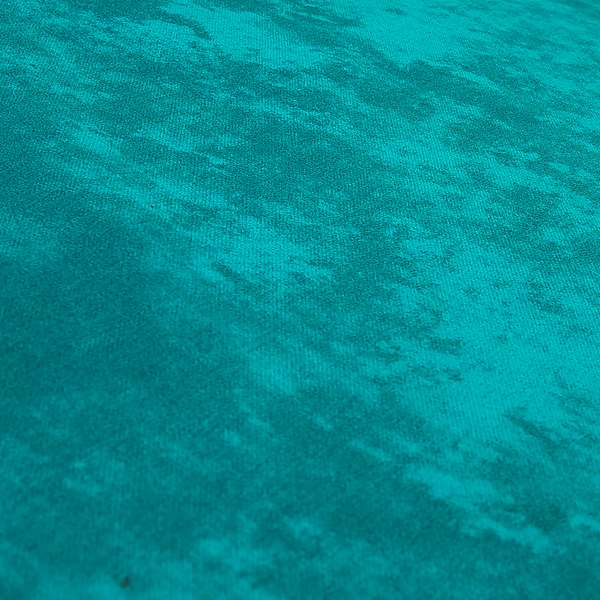 Ammara Soft Crushed Chenille Upholstery Fabric Teal Blue Colour