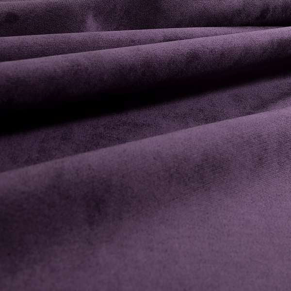 Ammara Soft Crushed Chenille Upholstery Fabric Plum Purple Colour