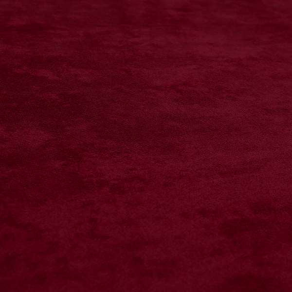 Ammara Soft Crushed Chenille Upholstery Fabric Cardinal Red Colour