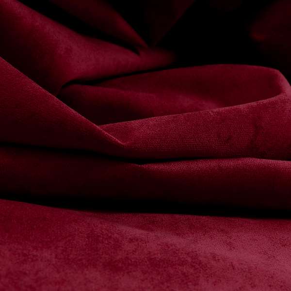 Ammara Soft Crushed Chenille Upholstery Fabric Cardinal Red Colour - Roman Blinds