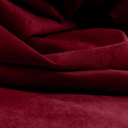 Ammara Soft Crushed Chenille Upholstery Fabric Cardinal Red Colour - Roman Blinds