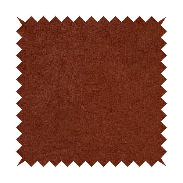 Ammara Soft Crushed Chenille Upholstery Fabric Terra Burnt Orange Colour - Handmade Cushions