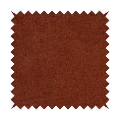 Ammara Soft Crushed Chenille Upholstery Fabric Terra Burnt Orange Colour