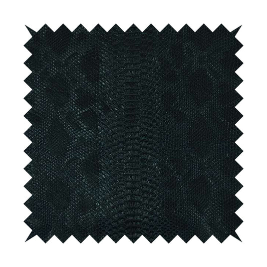 Anaconda Textured Pattern Designer Navy Blue Colour Vinyl Upholstery Fabric