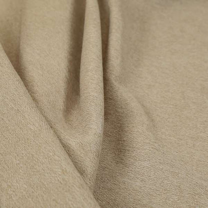 Baffin Plain Durable Soft Tweedy Effect Chenille Upholstery Fabric Beige Colour - Roman Blinds