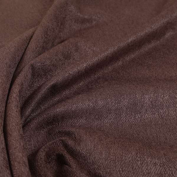 Baffin Plain Durable Soft Tweedy Effect Chenille Upholstery Fabric Purple Wine Colour - Roman Blinds