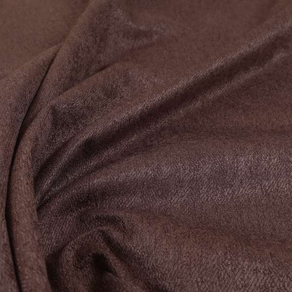 Baffin Plain Durable Soft Tweedy Effect Chenille Upholstery Fabric Purple Wine Colour