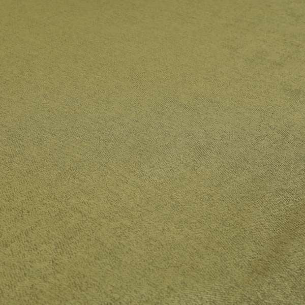 Baffin Plain Durable Soft Tweedy Effect Chenille Upholstery Fabric Green Grass Colour - Roman Blinds