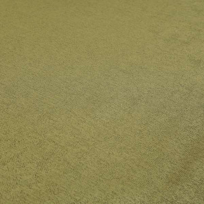 Baffin Plain Durable Soft Tweedy Effect Chenille Upholstery Fabric Green Grass Colour - Roman Blinds