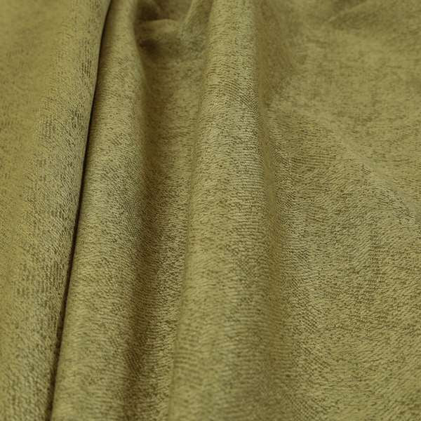 Baffin Plain Durable Soft Tweedy Effect Chenille Upholstery Fabric Green Grass Colour - Roman Blinds