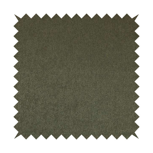 Baffin Plain Durable Soft Tweedy Effect Chenille Upholstery Fabric Army Green Colour - Roman Blinds