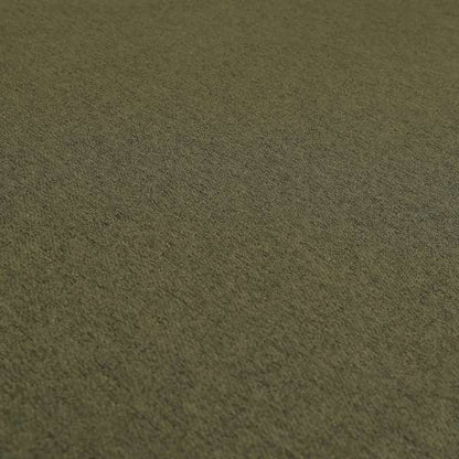 Baffin Plain Durable Soft Tweedy Effect Chenille Upholstery Fabric Army Green Colour - Roman Blinds