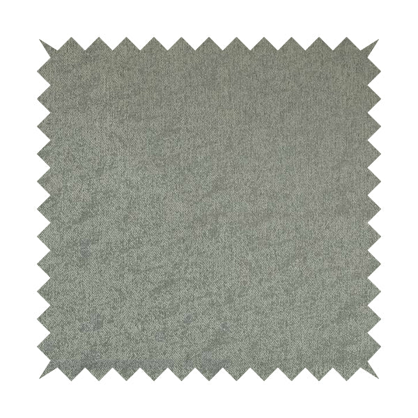 Baffin Plain Durable Soft Tweedy Effect Chenille Upholstery Fabric Silver Colour - Roman Blinds