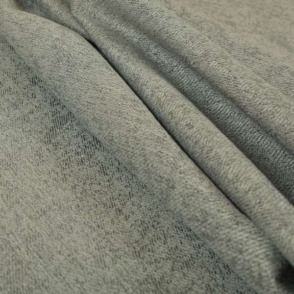 Baffin Plain Durable Soft Tweedy Effect Chenille Upholstery Fabric Silver Colour - Roman Blinds