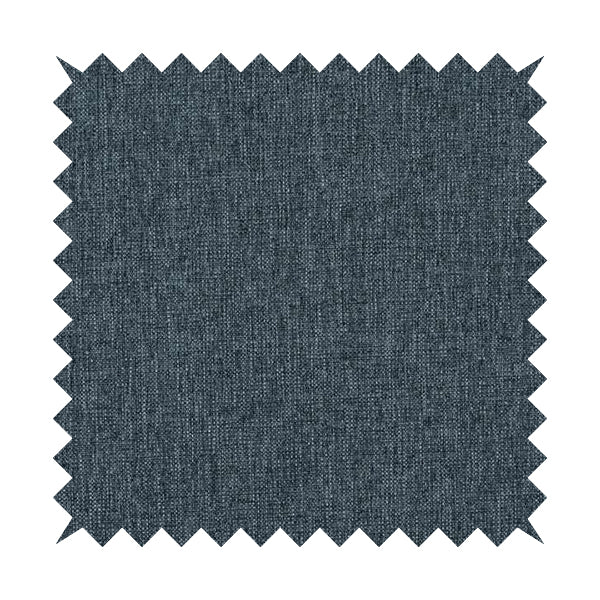 Beaumont Textured Hard Wearing Basket Weave Material Denim Blue Coloured Furnishing Upholstery Fabric - Handmade Cushions