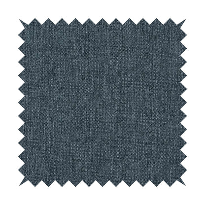 Beaumont Textured Hard Wearing Basket Weave Material Denim Blue Coloured Furnishing Upholstery Fabric