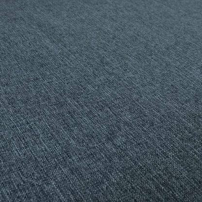 Beaumont Textured Hard Wearing Basket Weave Material Denim Blue Coloured Furnishing Upholstery Fabric