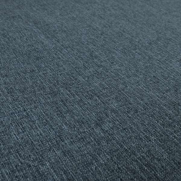 Beaumont Textured Hard Wearing Basket Weave Material Denim Blue Coloured Furnishing Upholstery Fabric - Handmade Cushions