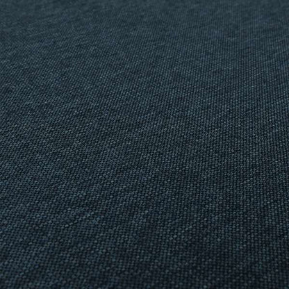 Beaumont Textured Hard Wearing Basket Weave Material Navy Blue Coloured Furnishing Upholstery Fabric - Roman Blinds