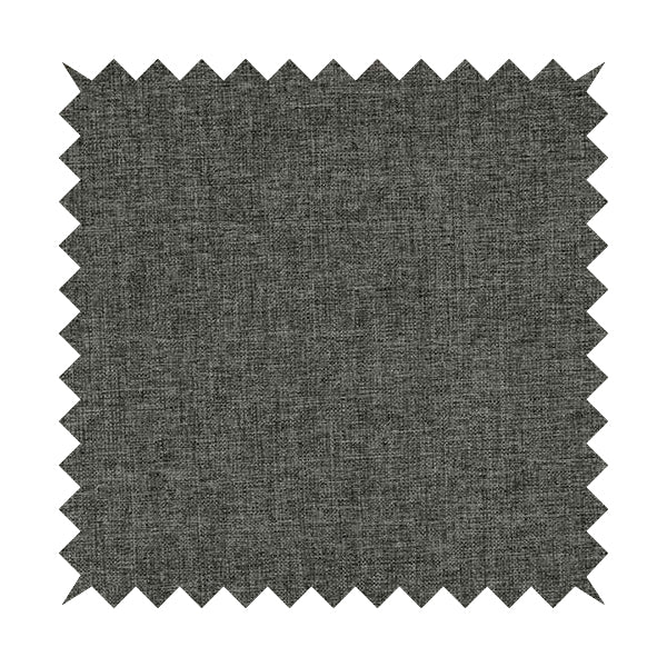 Beaumont Textured Hard Wearing Basket Weave Material Grey Coloured Furnishing Upholstery Fabric - Roman Blinds