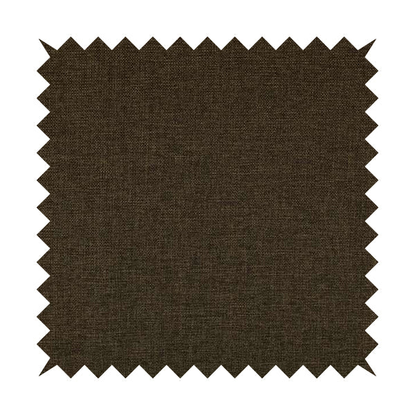 Beaumont Textured Hard Wearing Basket Weave Material Brown Coloured Furnishing Upholstery Fabric - Roman Blinds