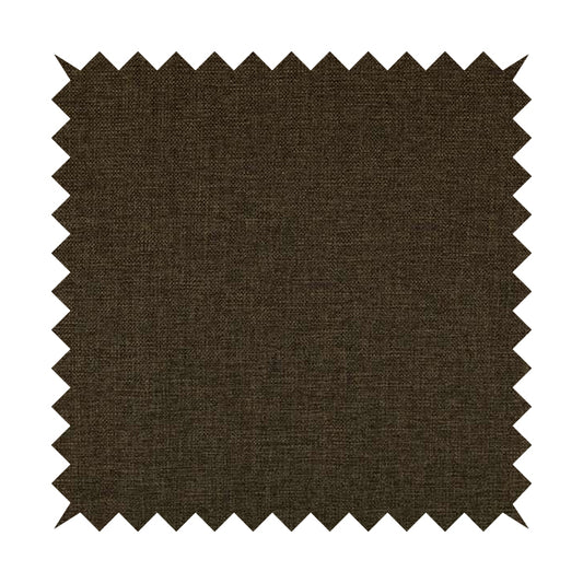 Beaumont Textured Hard Wearing Basket Weave Material Brown Coloured Furnishing Upholstery Fabric