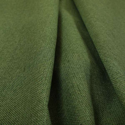 Beaumont Textured Hard Wearing Basket Weave Material Green Coloured Furnishing Upholstery Fabric - Roman Blinds