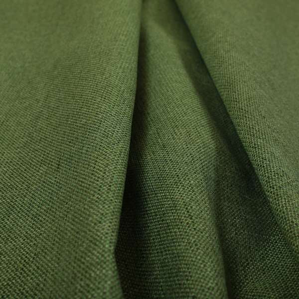 Beaumont Textured Hard Wearing Basket Weave Material Green Coloured Furnishing Upholstery Fabric