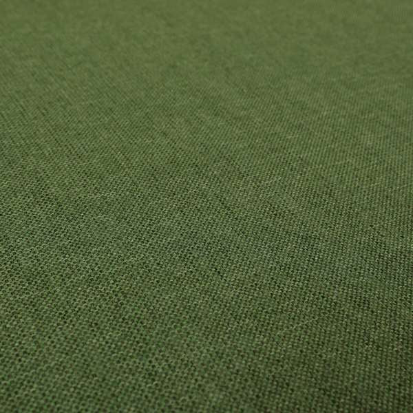 Beaumont Textured Hard Wearing Basket Weave Material Green Coloured Furnishing Upholstery Fabric - Roman Blinds