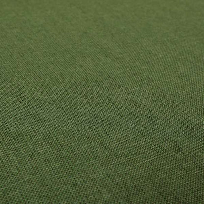 Beaumont Textured Hard Wearing Basket Weave Material Green Coloured Furnishing Upholstery Fabric - Roman Blinds