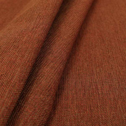 Beaumont Textured Hard Wearing Basket Weave Material Orange Coloured Furnishing Upholstery Fabric