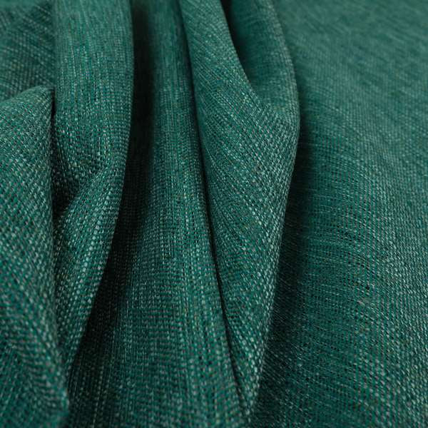 Beaumont Textured Hard Wearing Basket Weave Material Teal Coloured Furnishing Upholstery Fabric - Handmade Cushions