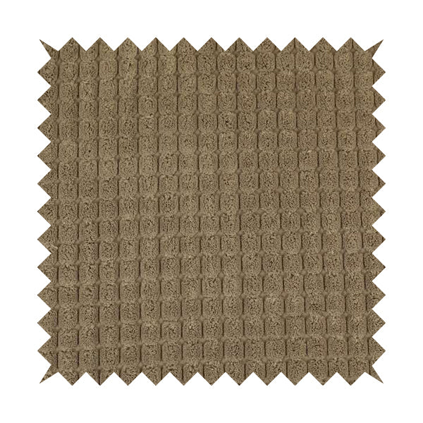 Soft Pom Pom Style Chunky Corduroy Fabric In Mink Brown Colour Super Jumbo Cord BP170116-22