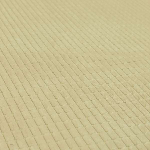 Dark Cream Colour Soft Corduroy Brick Effect Upholstery Fabric BP170116-44