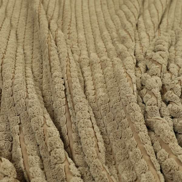 Soft Brick Effect Style Chunky Corduroy Fabric In Mink Brown Colour Super Jumbo Cord BP170116-48