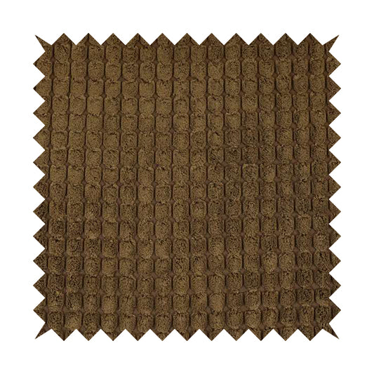 Soft Pom Pom Style Chunky Corduroy Fabric In Dark Mocha Brown Colour Super Jumbo Cord BP170116-51