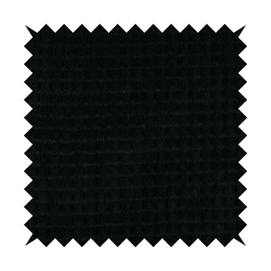 Soft Pom Pom Style Chunky Corduroy Fabric In Black Charcoal Colour Super Jumbo Cord BP200116-12