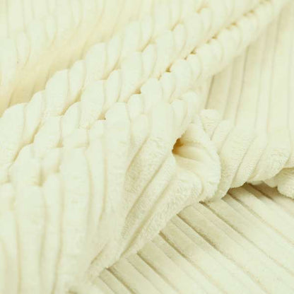 White Colour Soft Corduroy Effect Upholstery Fabric BP200116-13