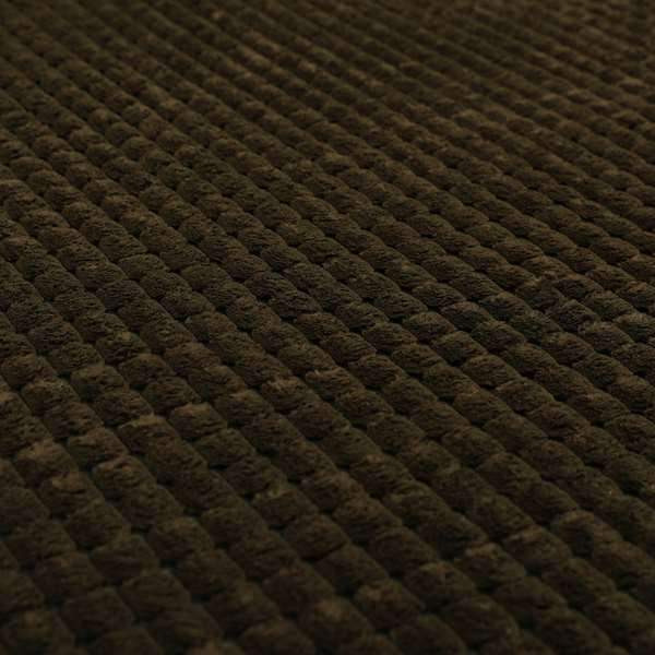 Soft Pom Pom Style Chunky Corduroy Fabric In Brown Chocolate Colour Super Jumbo Cord BP200116-36