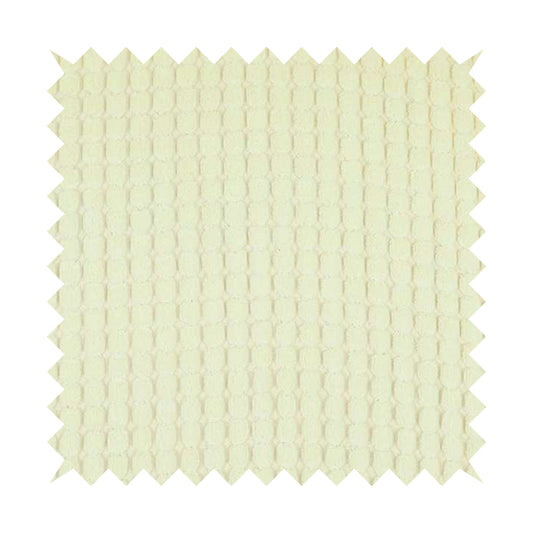 White Cream Colour Super Chunky Brick Effect Soft Cord Upholstery Fabric BP200116-41