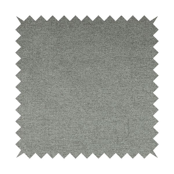 Bahamas Textured Chenille Upholstery Furnishing Fabric In Pewter Grey - Roman Blinds