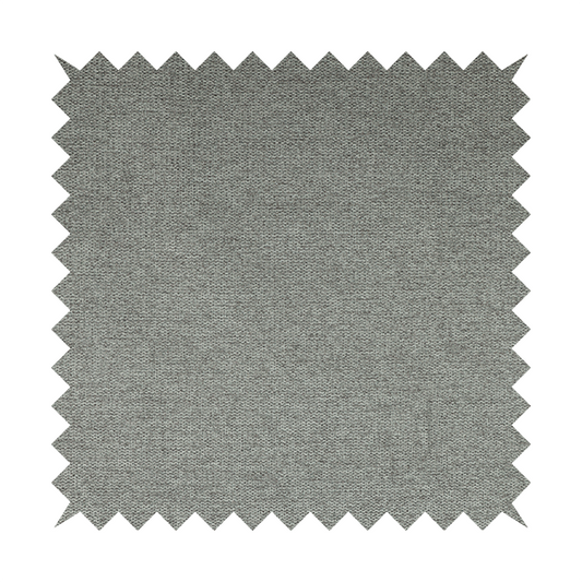 Bahamas Textured Chenille Upholstery Furnishing Fabric In Pewter Grey