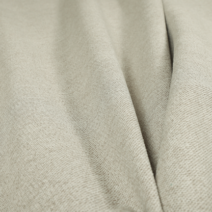 Bahamas Textured Chenille Upholstery Furnishing Fabric In Cream