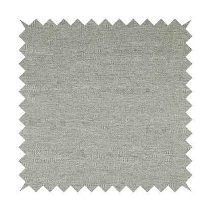 Bahamas Textured Chenille Upholstery Furnishing Fabric In Silver - Made To Measure Curtains