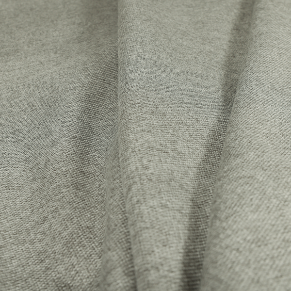 Bahamas Textured Chenille Upholstery Furnishing Fabric In Silver - Roman Blinds