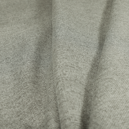 Bahamas Textured Chenille Upholstery Furnishing Fabric In Silver - Roman Blinds