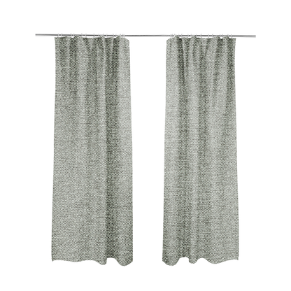 Bahamas Textured Chenille Upholstery Furnishing Fabric In Cloud Grey - Made To Measure Curtains