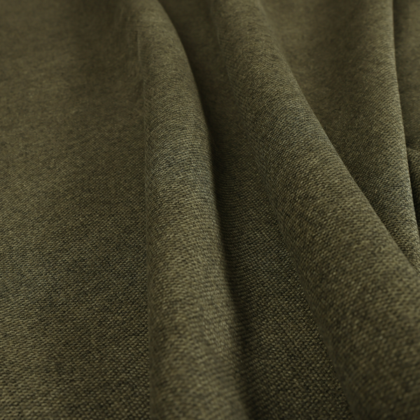 Bahamas Textured Chenille Upholstery Furnishing Fabric In Green - Roman Blinds